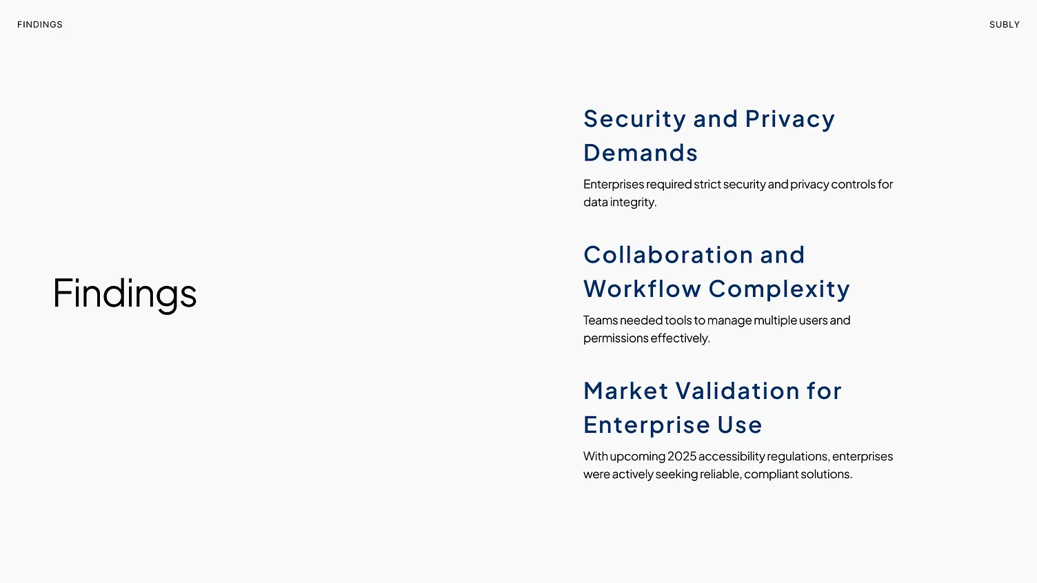 Key research findings from enterprise prospect discovery